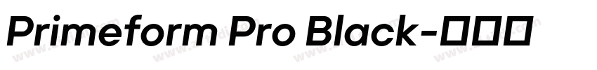 Primeform Pro Black字体转换